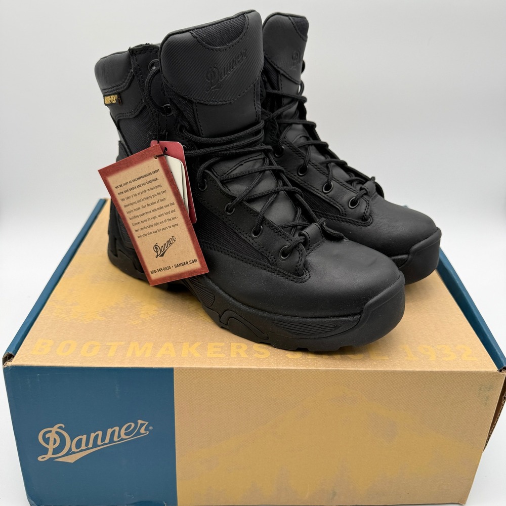 Danner Telson GTX Boots Mens 7.5 D Black 6 Inch Gore-Tex Tactical Duty 43152 NEW